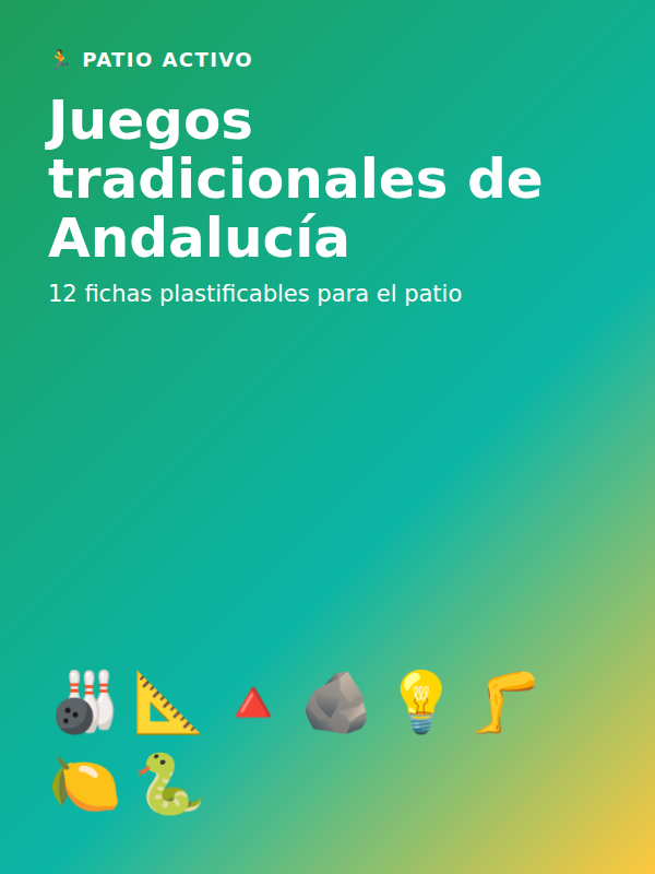 Portada: Juegos tradicionales de Andalucía para el patio